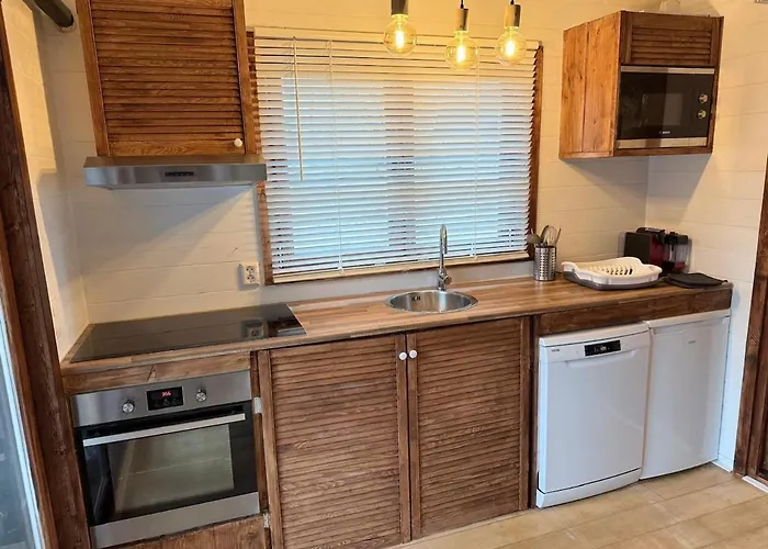 New Cozy And Private Garden With Sauna And Outdoor Bath Near Amsterdam Chalet Vijfhuizen